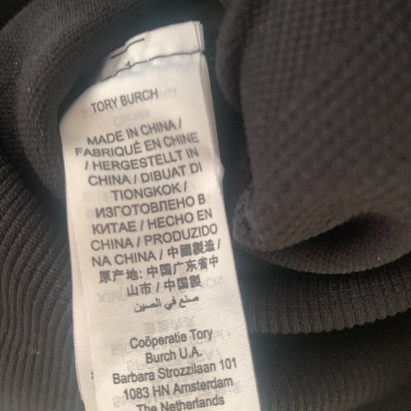 Tory Sport Tory Burch Racerback Longline Sports Bra Black w/ optional Pads XS - Picture 8 of 10